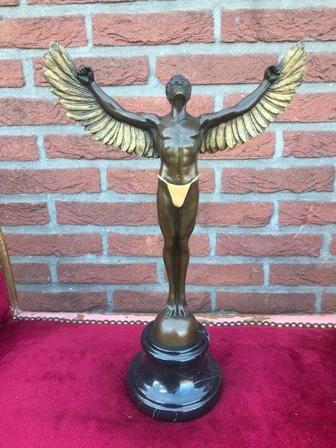 Weens brons: ICARUS, topbeeld!, Antiek en Kunst, Ophalen of Verzenden, Brons