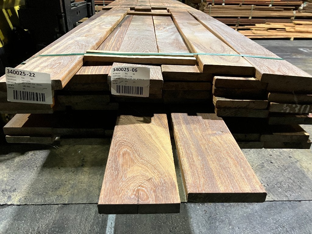 Vlonderplanken-planken-schutting- Hardhout/Tali- 25x145mm