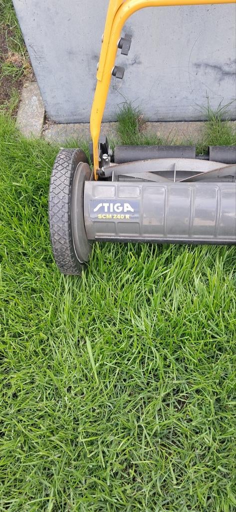 Stiga SCM 240 R Handgrasmaaier - Zo goed als nieuw, Tuin en Terras, Grasmaaiers, Handgrasmaaier, Stiga, Minder dan 30 cm, Ophalen of Verzenden