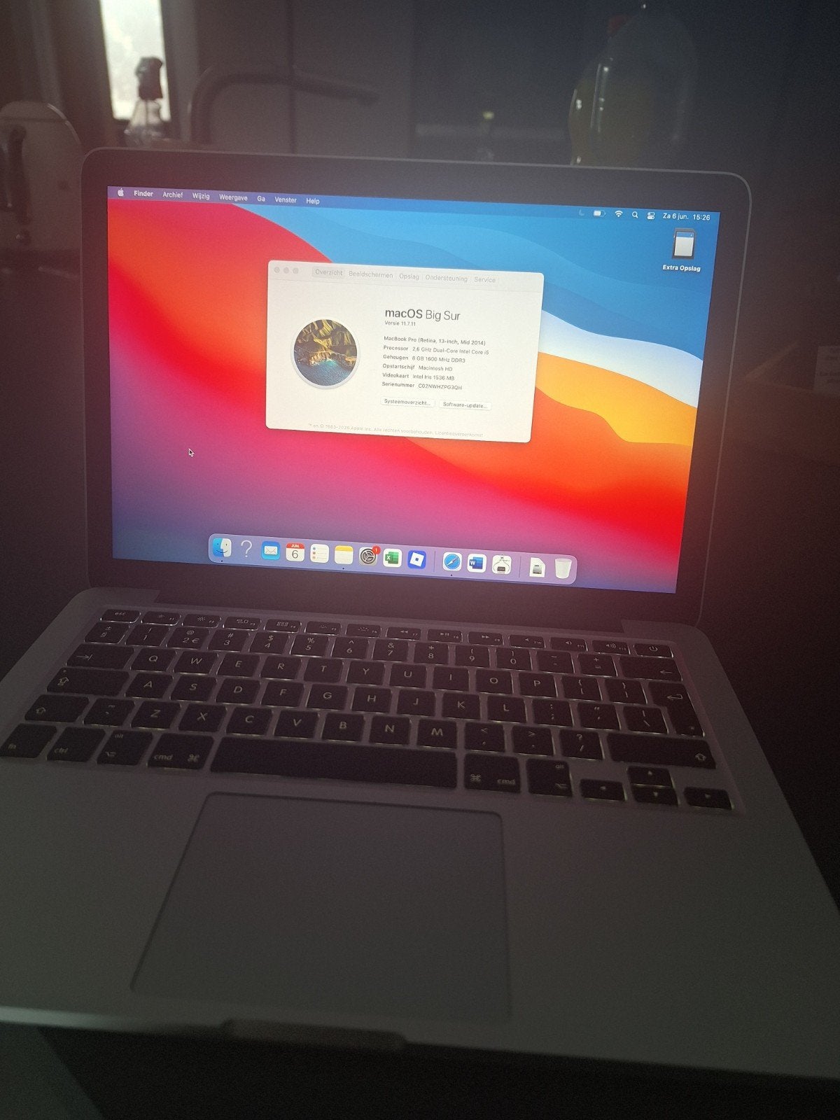 MacBook Pro (Retina, 13-inch, Mid 2014) - 8GB RAM, 2.6GHz, Computers en Software, Apple Macbooks, MacBook Pro, 256 GB, 2 tot 3 Ghz