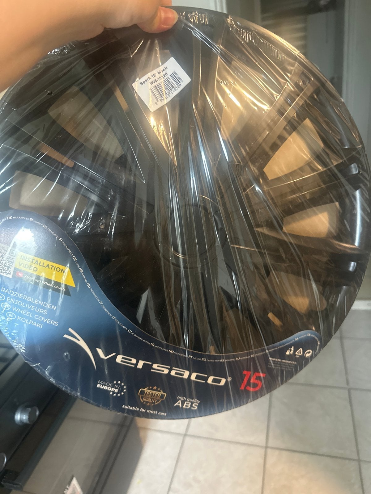 Nieuwe Versaco Spark 15" zwarte wieldoppen, Auto diversen, Ophalen, Nieuw