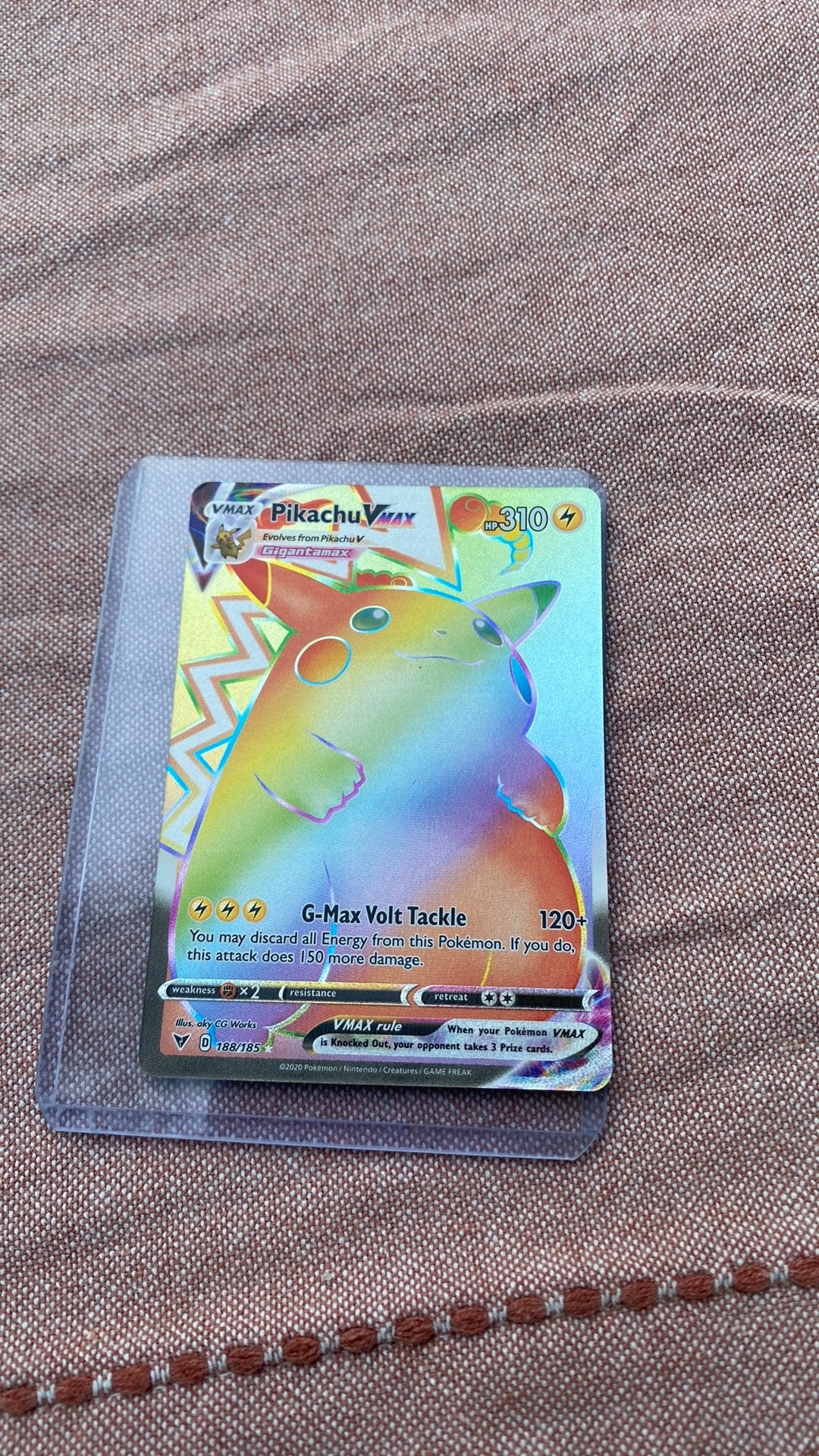 Pikachu Vmax pokemon kaart, Ophalen, Nieuw