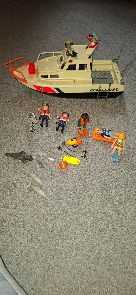 Reddingsboot playmobil, Ophalen, Gebruikt, Complete set