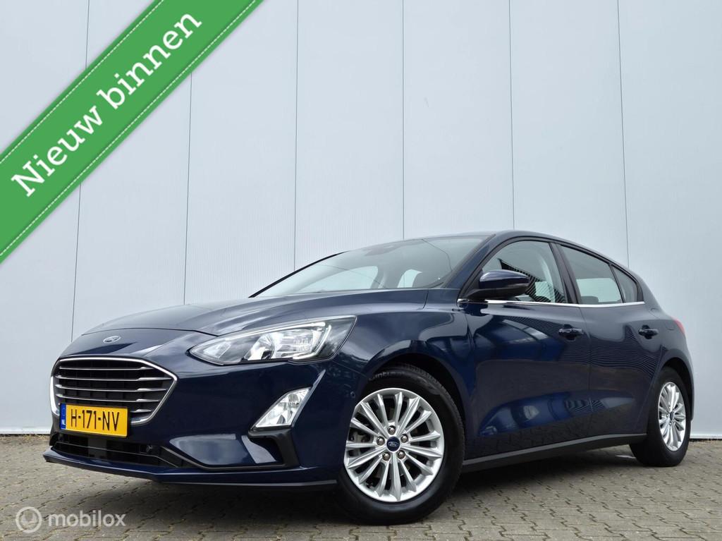 FORD FOCUS 1.0 ECOBOOST TITANIUM AUTOMAAT/KEYLESS/CAMERA/LED, 125 pk, Gebruikt, Euro 6, Blauw