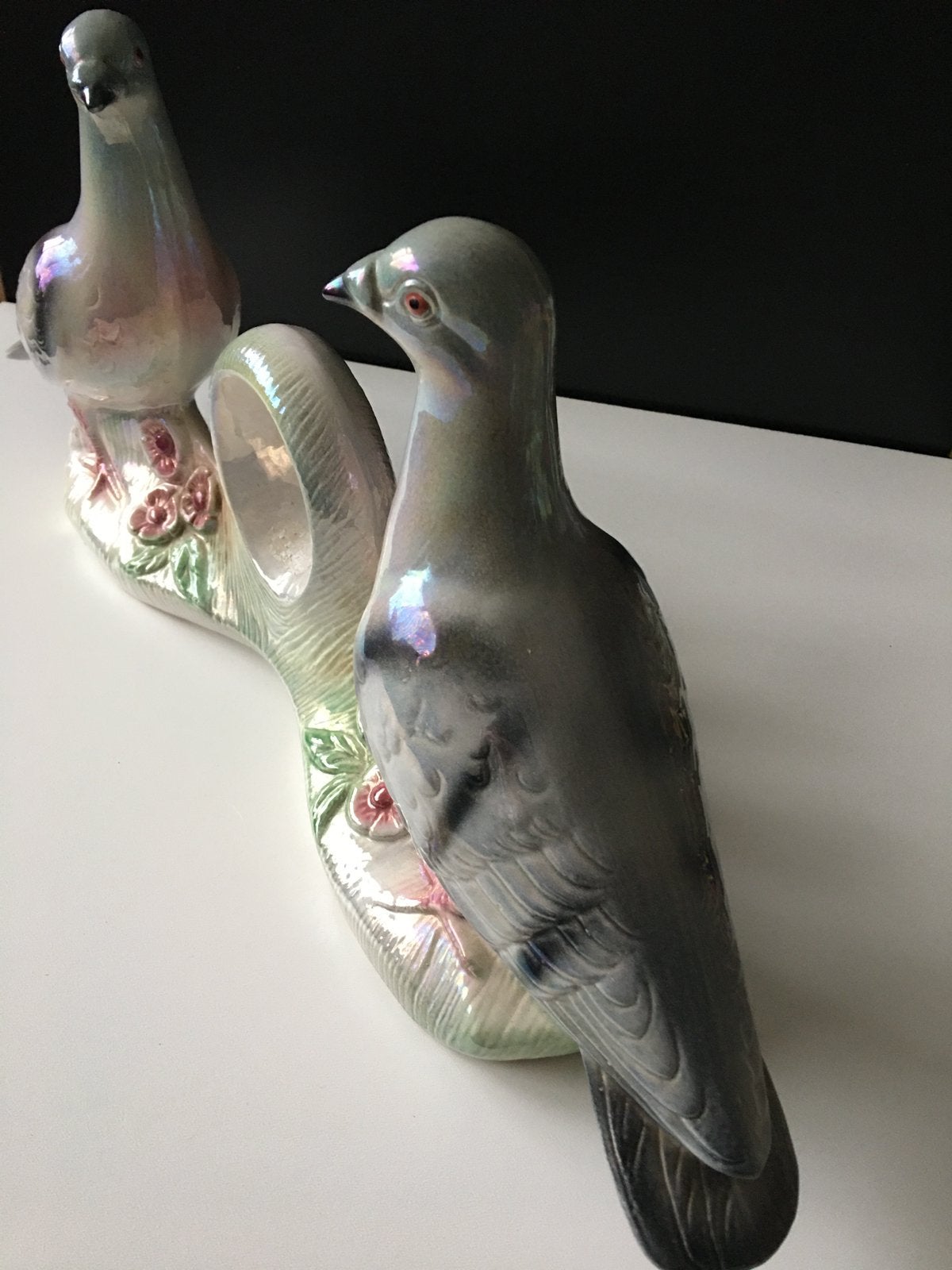 Beeld van Twee Duiven ( JEMA Holland ) 23cm Hoog 52cm Breed, Ophalen of Verzenden