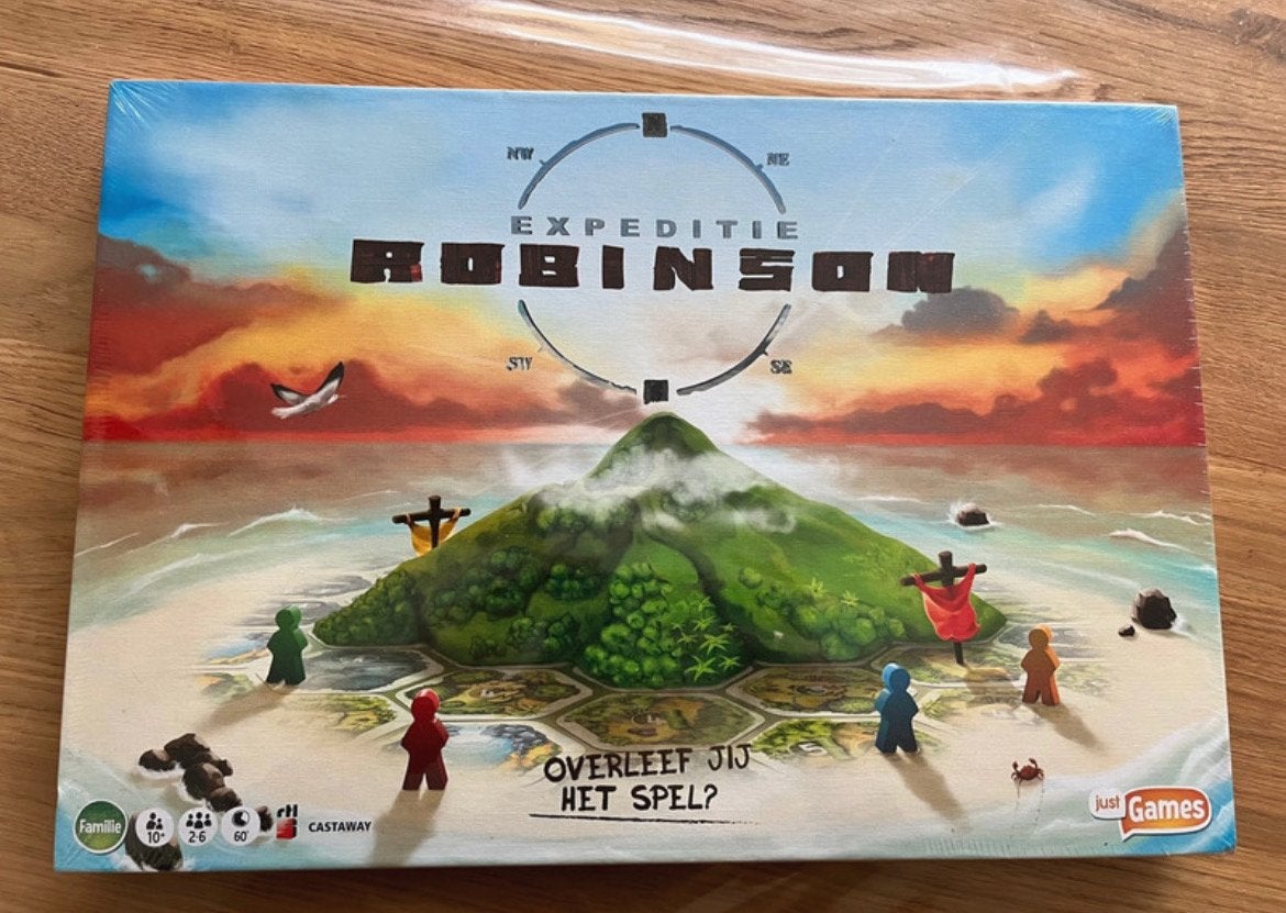 Expeditie Robinson Bordspel - Overleef jij het spel?, Drie of vier spelers, Ophalen of Verzenden, Nieuw