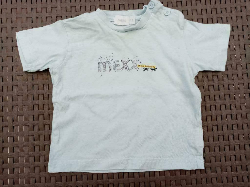 MEXX lichtblauw t-shirt maat 68, Ophalen of Verzenden, Gebruikt, Jongetje, Shirtje of Longsleeve