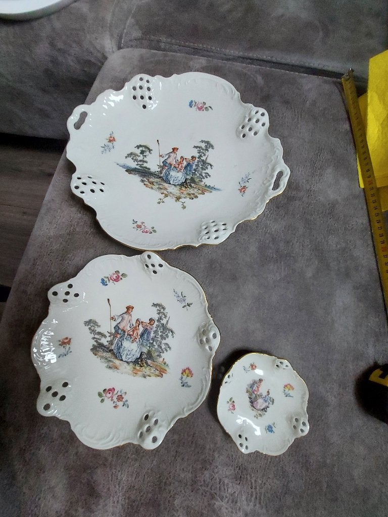 Foto 10 van Beautiful, rare vintage porcelain set Hoeroldt Arkadien
