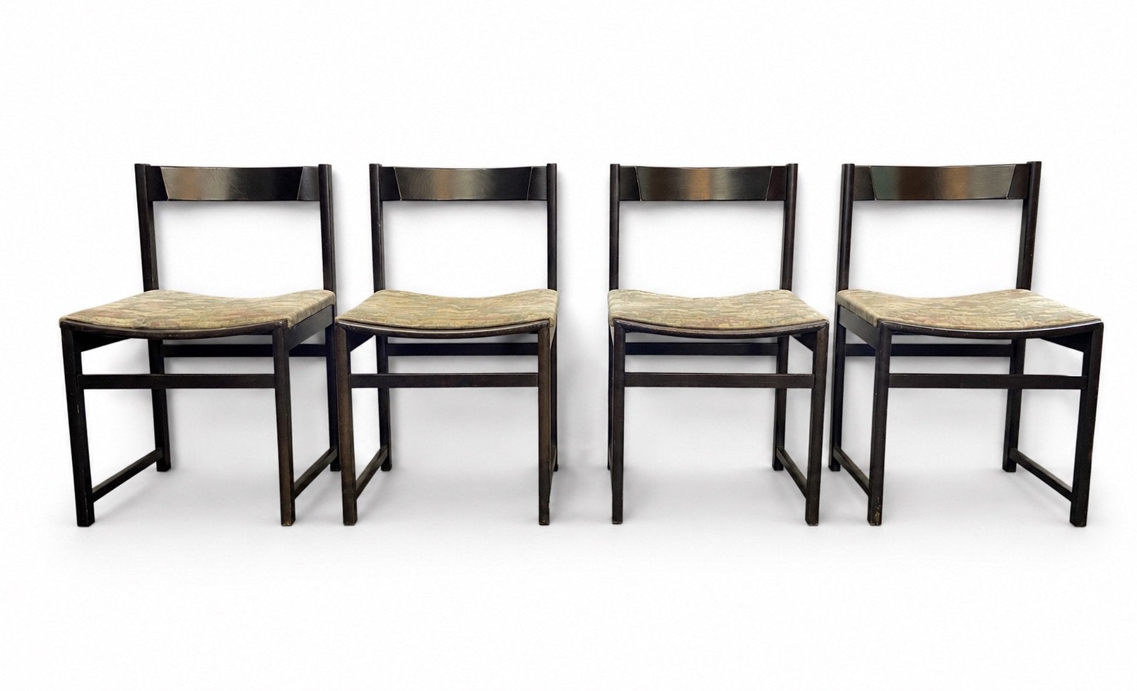 Sale! 4x vintage stoelen jaren 60/70 retro design stoel, Ophalen, Bruin, Vier, Stof