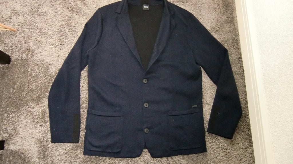 Jasje / vest  Hugo Boss  maat L, Maat 52/54 (L), Blauw, Ophalen of Verzenden, Zo goed als nieuw