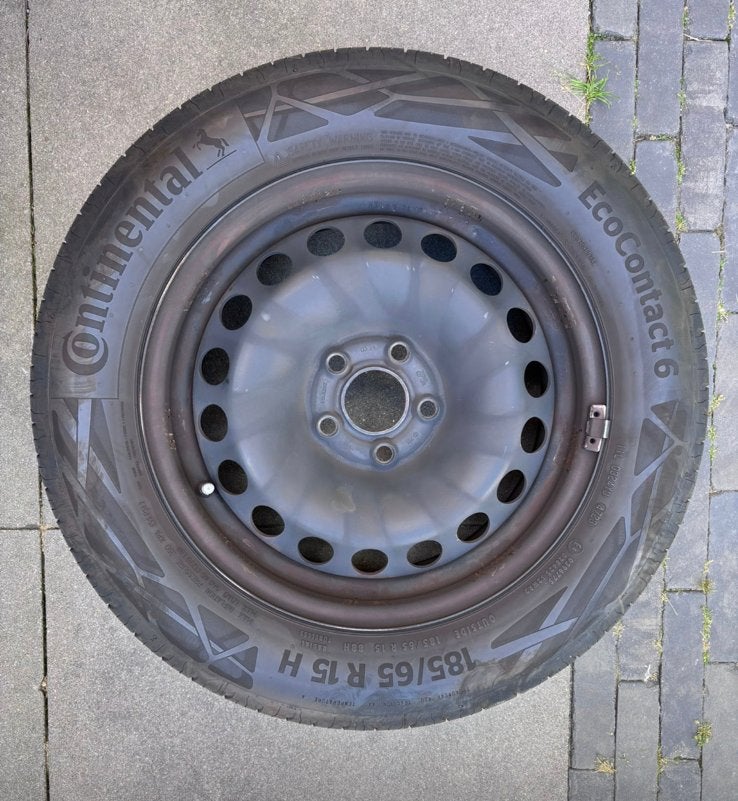 Volwaardig reservewiel Polo Fabia Ibiza A1 185/65R15, Auto-onderdelen, Ophalen, Gebruikt, Seat