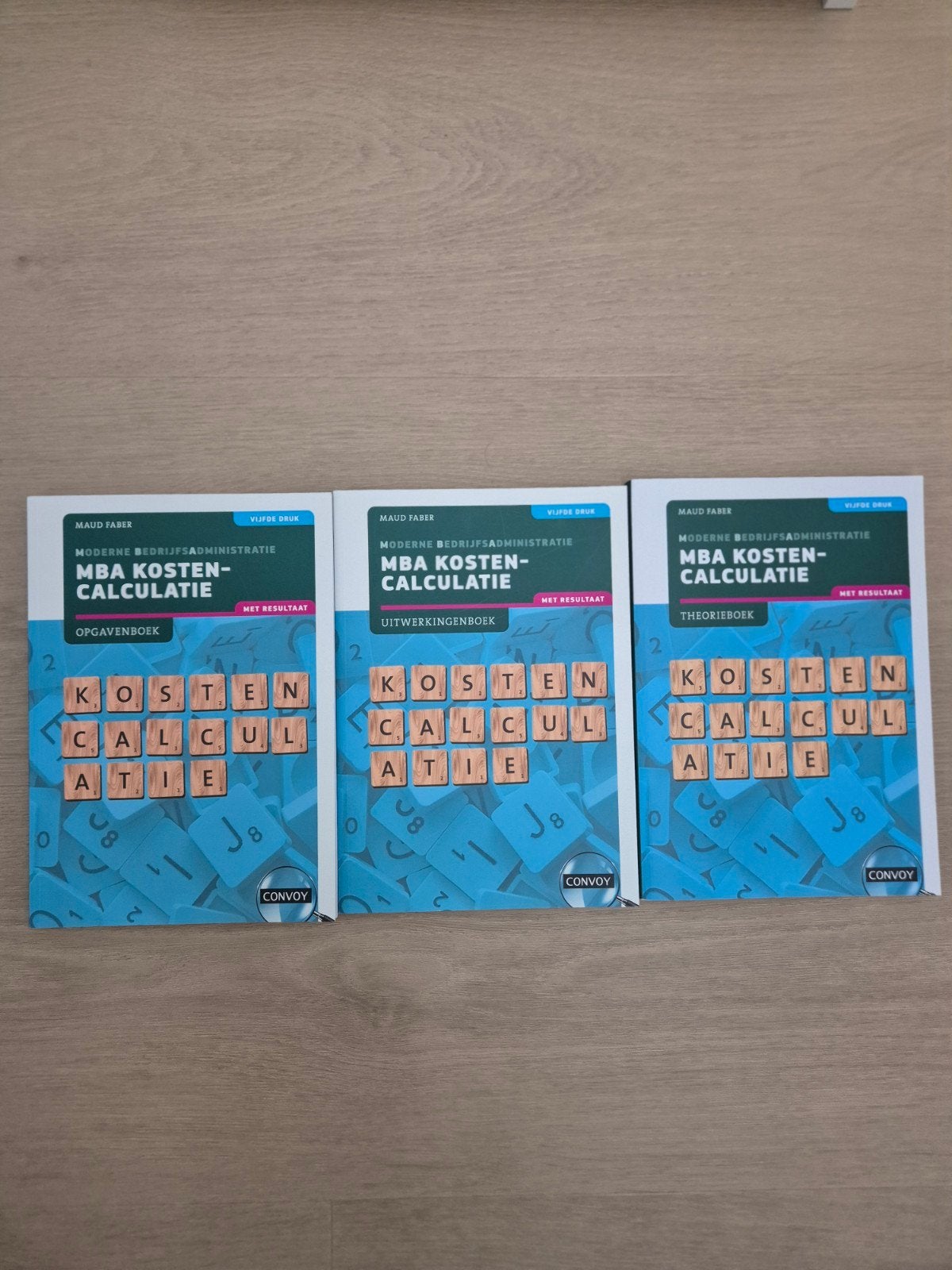 MBA Kosten-Calculatie Boeken (3-delige set), Zo goed als nieuw, Gamma, Maud Faber, HBO