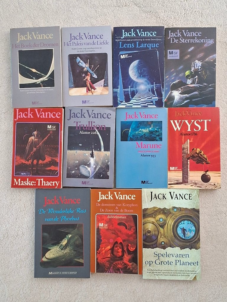 11  Fantasy / SF boeken van Jack Vance, Ophalen of Verzenden, Zo goed als nieuw