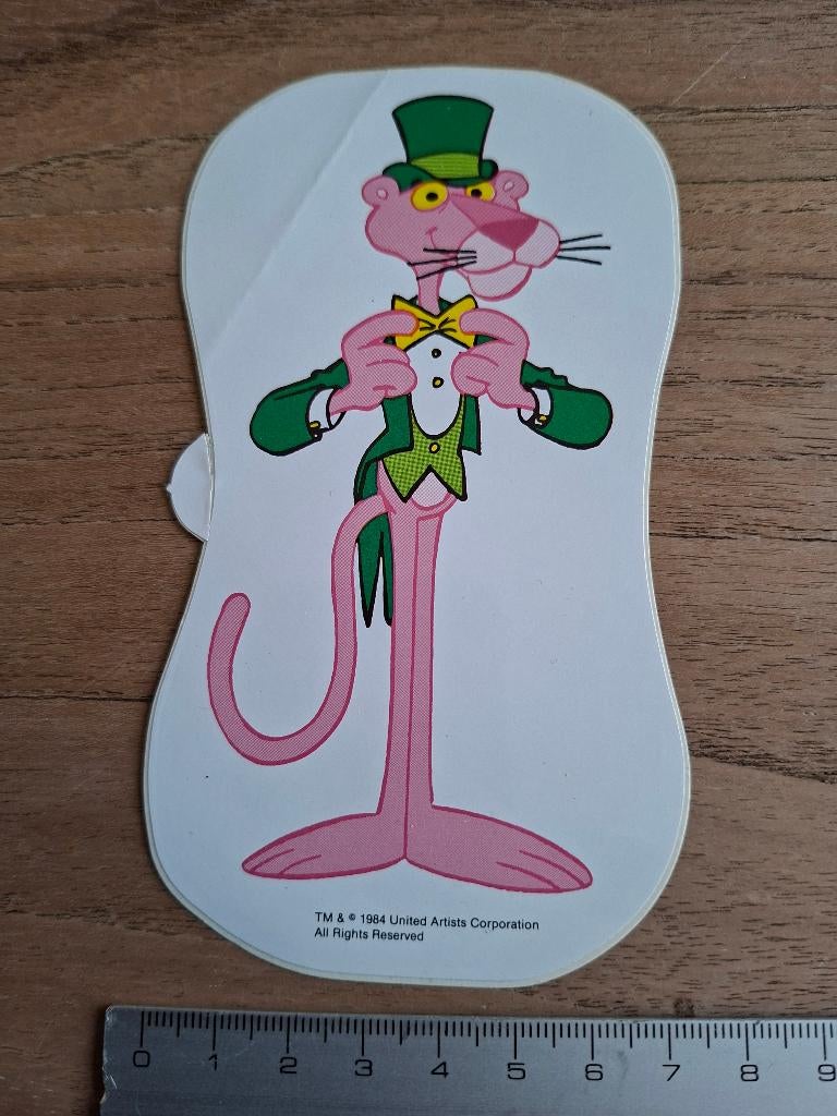 Sticker pink panter, Ophalen of Verzenden, Zo goed als nieuw, Strip of Tekenfilm