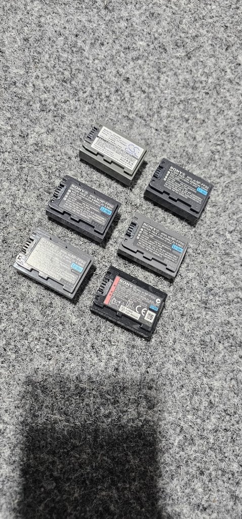 Originele 6 stuks batterijen Sony np-fp50, np-fp30, np-fv50, Ophalen of Verzenden
