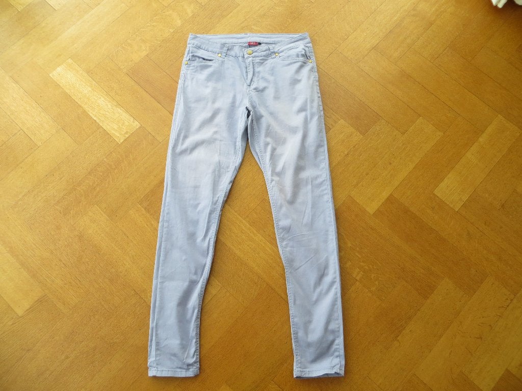 LIV Collection Lange broek Lila Katoen Elastan Maat 40, Maat 38/40 (M), Paars, Ophalen of Verzenden, Zo goed als nieuw