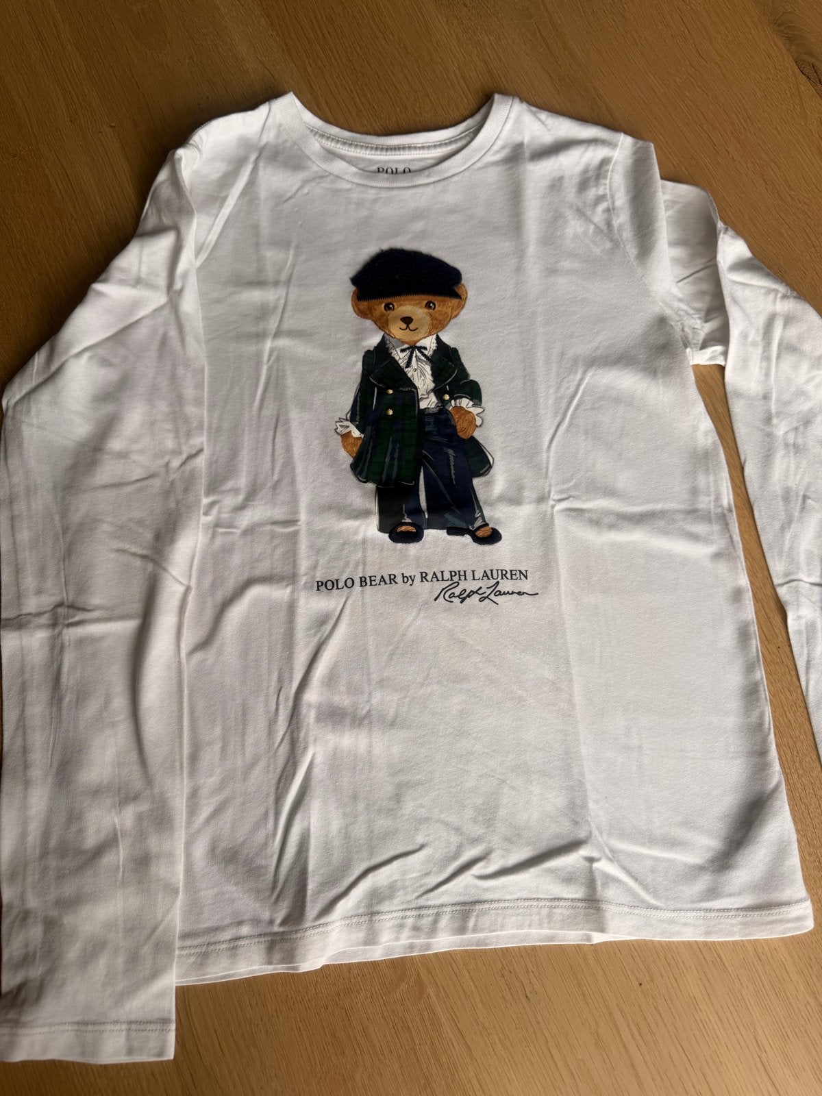 Originele Ralph Lauren longsleeve Polo Bear 12/14 jaar, Ophalen of Verzenden, Zo goed als nieuw, Jongen of Meisje, Shirt of Longsleeve
