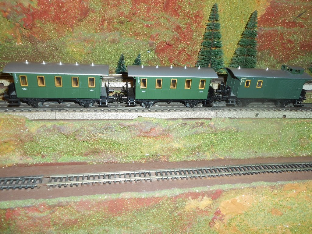 Märklin 4007 2x en 4008, personentrein voor de zijlijn, ovp, Hobby en Vrije tijd, Wisselstroom, Treinset, Nieuw, Ophalen of Verzenden