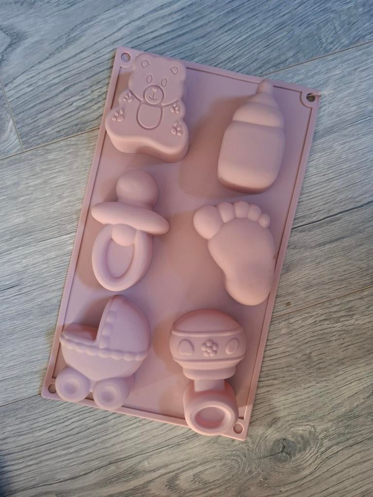 NIEUW! bakvorm voor geboorte, 6 verschillende figuurtjes., Hobby en Vrije tijd, Taarten en Cupcakes maken, Ophalen of Verzenden