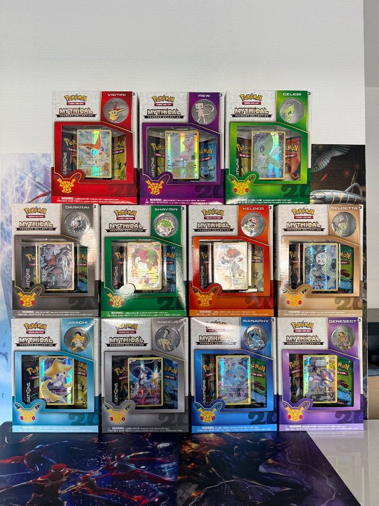 Pokemon Mythical collection complete set! 11 stuks, Ophalen, Zo goed als nieuw, Overige typen, Foil