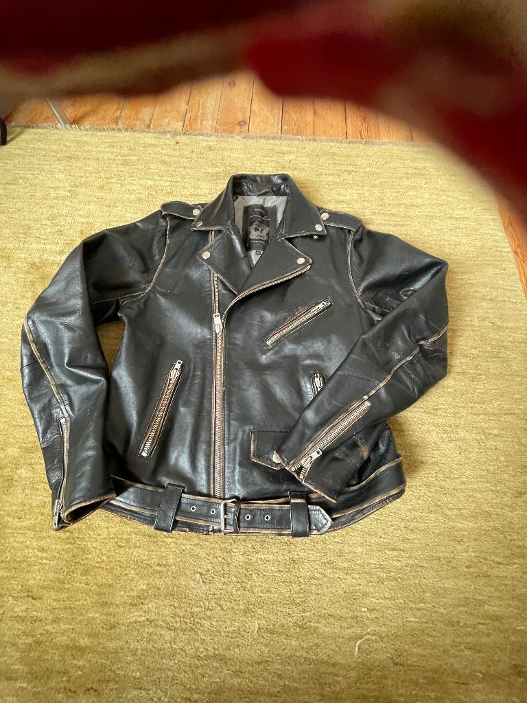 Leren jack, Maat 52/54 (L), Diesel, Bruin, Ophalen of Verzenden