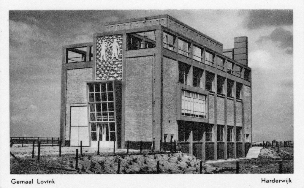 Harderwijk Gemaal Lovink, Verzamelen, Ansichtkaarten | Nederland, Verzenden, 1940 tot 1960, Ongelopen, Gelderland