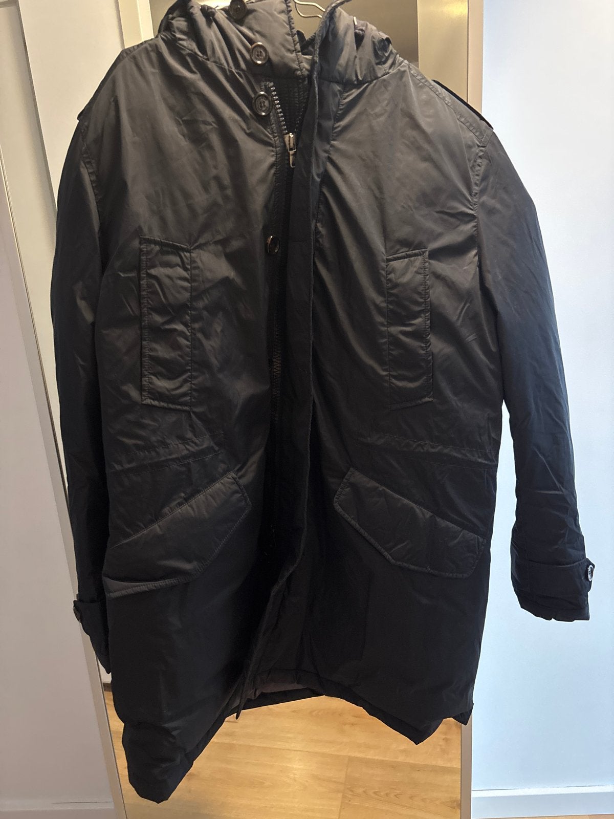 Moncler Heren Winterjas - Maat 6, Ophalen of Verzenden, Zo goed als nieuw, Overige maten, Zwart