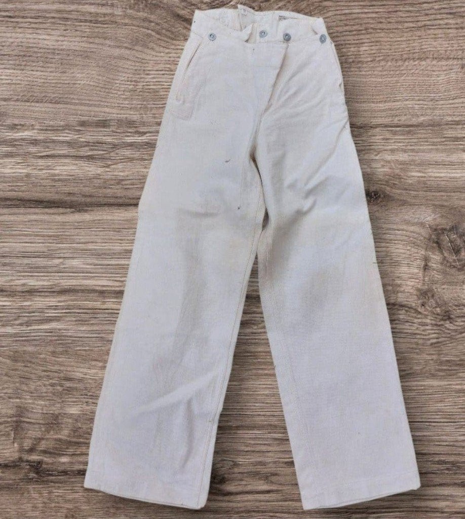 Duitse WO2 Kriegsmarine Hitlerjugend Drillich broek nr.2, Ophalen of Verzenden, Marine, Duitsland, Kleding of Schoenen