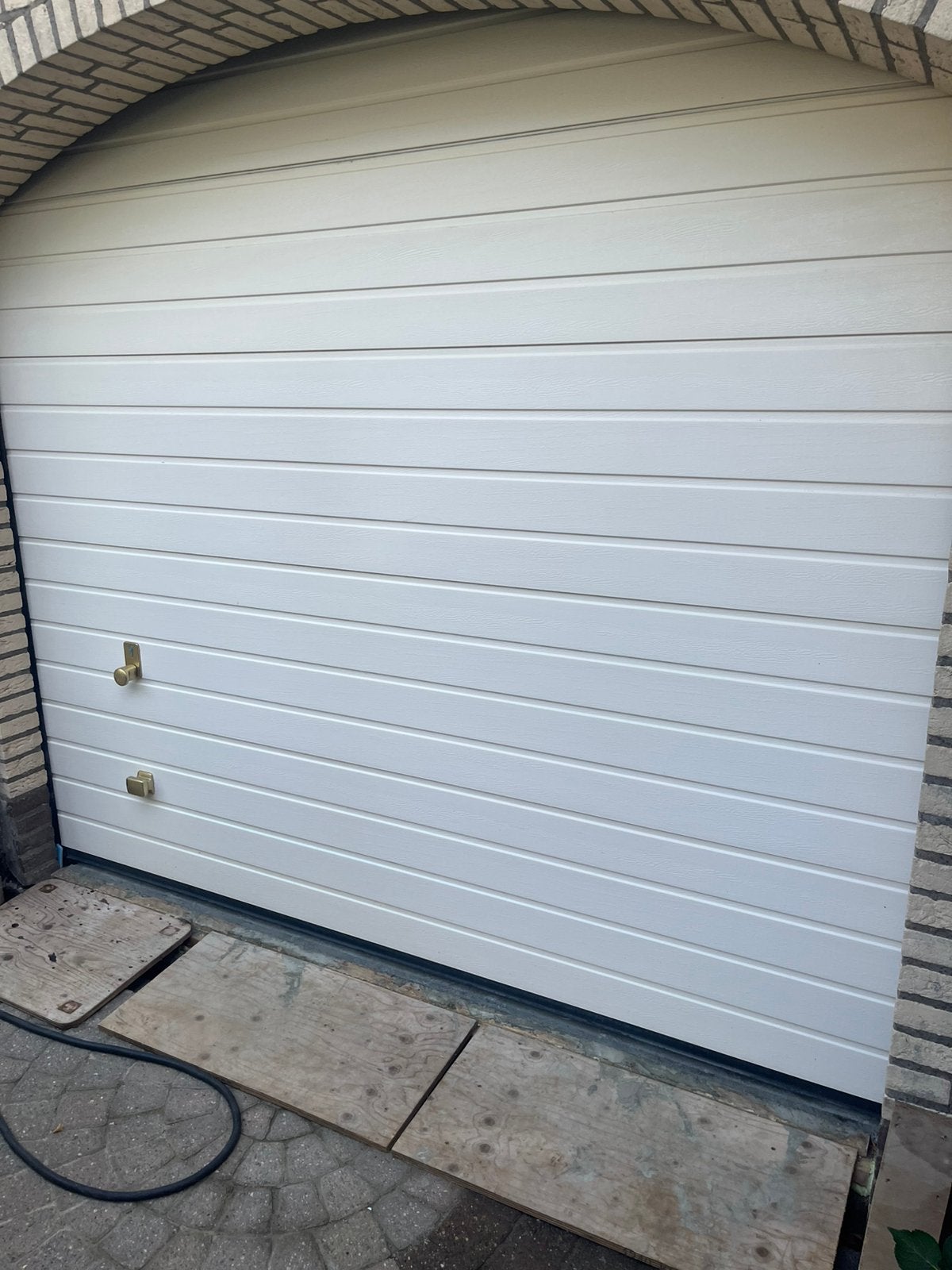 Hormann geisoleerde garage deur, Ophalen, Gebruikt, Garagedeur, 120 cm of meer