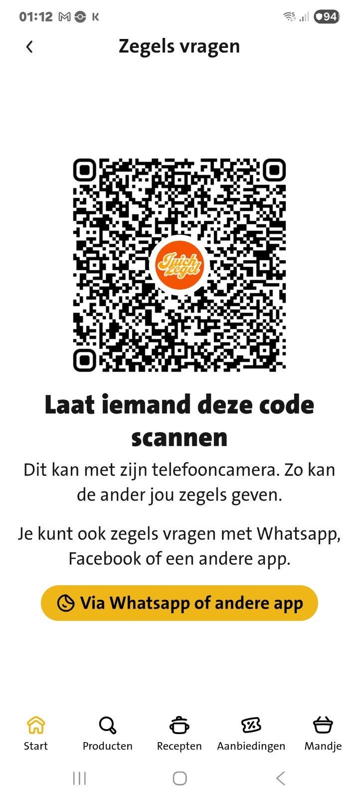 GEVRAAGD   JUICH ZEGELS  van JUMBO, Eén persoon