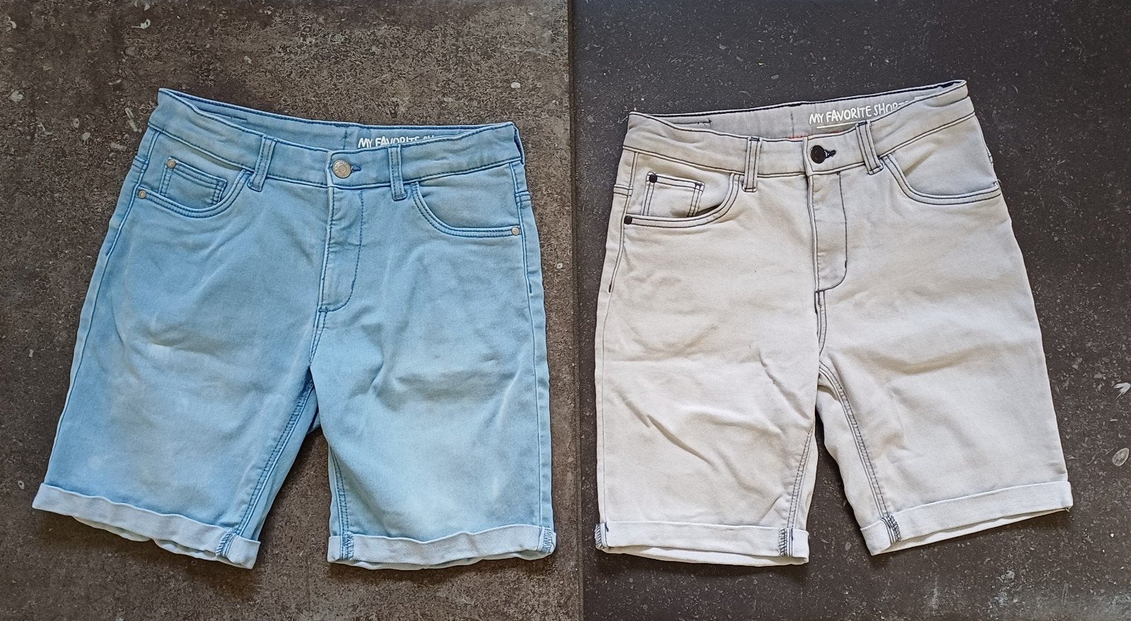 Set: Korte broeken - HEMA - maat 134 / 140, Kinderen en Baby's, Kinderkleding | Maat 134, Broek, Ophalen of Verzenden, Zo goed als nieuw