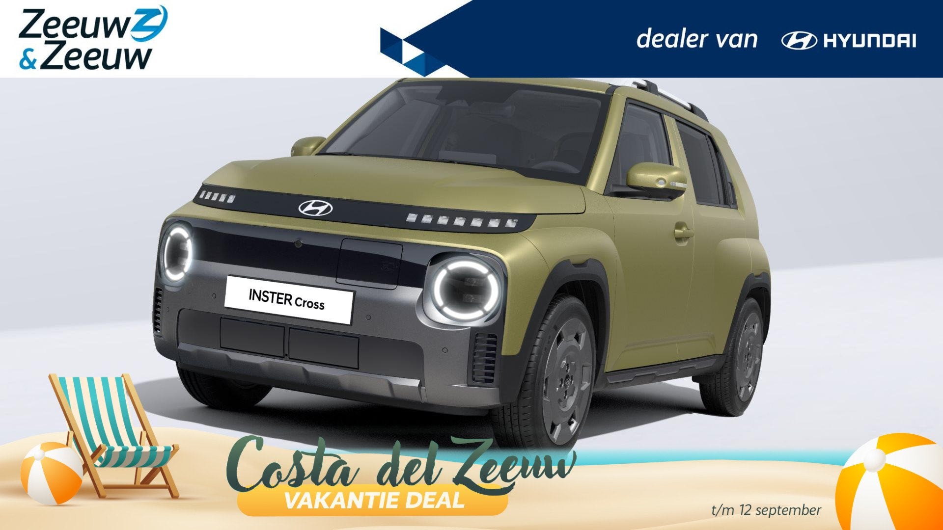 Hyundai INSTER Cross Cross Sky Plus 49 kWh | 0,99% RENTE MOG, 12 maanden, Stof, 116 pk, Nieuw