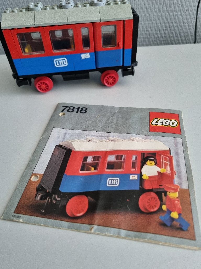 Lego vintage Wagon nr 7818 ( Passagiers wagon ), Ophalen of Verzenden, Gebruikt, Complete set, Lego