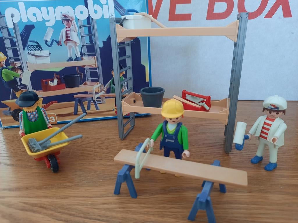 Playmobil 3833 Bouwvakkers - Zo goed als nieuw, compleet, Kinderen en Baby's, Speelgoed | Playmobil, Ophalen, Zo goed als nieuw