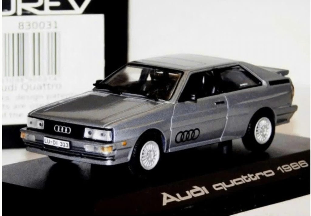 AUDI QUATTRO 1986 ZILVER SCHAAL 1/43 NOREV ref. 830031, Hobby en Vrije tijd, Modelauto's | 1:43, Ophalen of Verzenden, Nieuw, Auto
