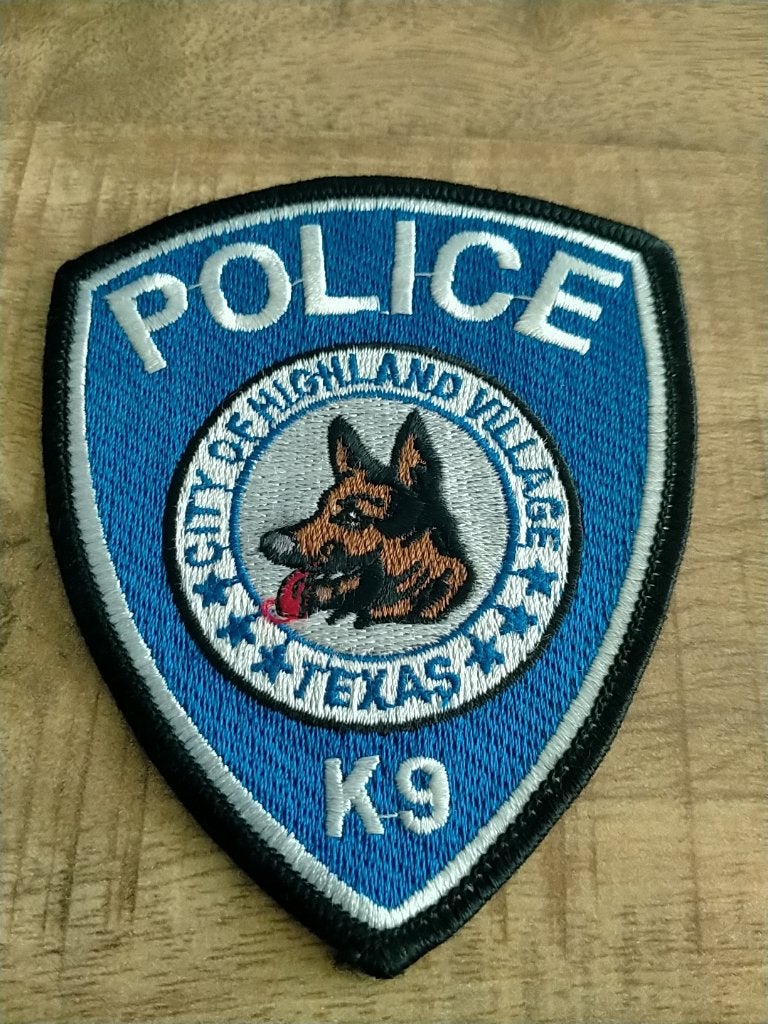 USA , Texas , Highland Village Police , K-9 , Patch, Verzenden, Overige soorten, Amerika, Embleem of Badge