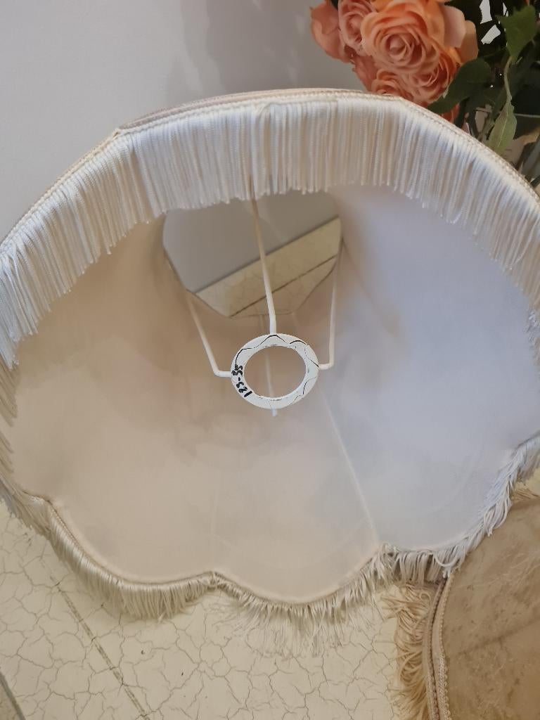 Vintage lampenkap met bloemen, Heikant 21 Kaatsheuvel, Overige kleuren, 25 tot 50 cm, Ophalen of Verzenden