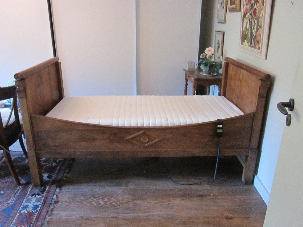 Bed 1 persoons193x93 prijs verlaagd!, Ophalen, Eenpersoons, Hout, Verstelbaar