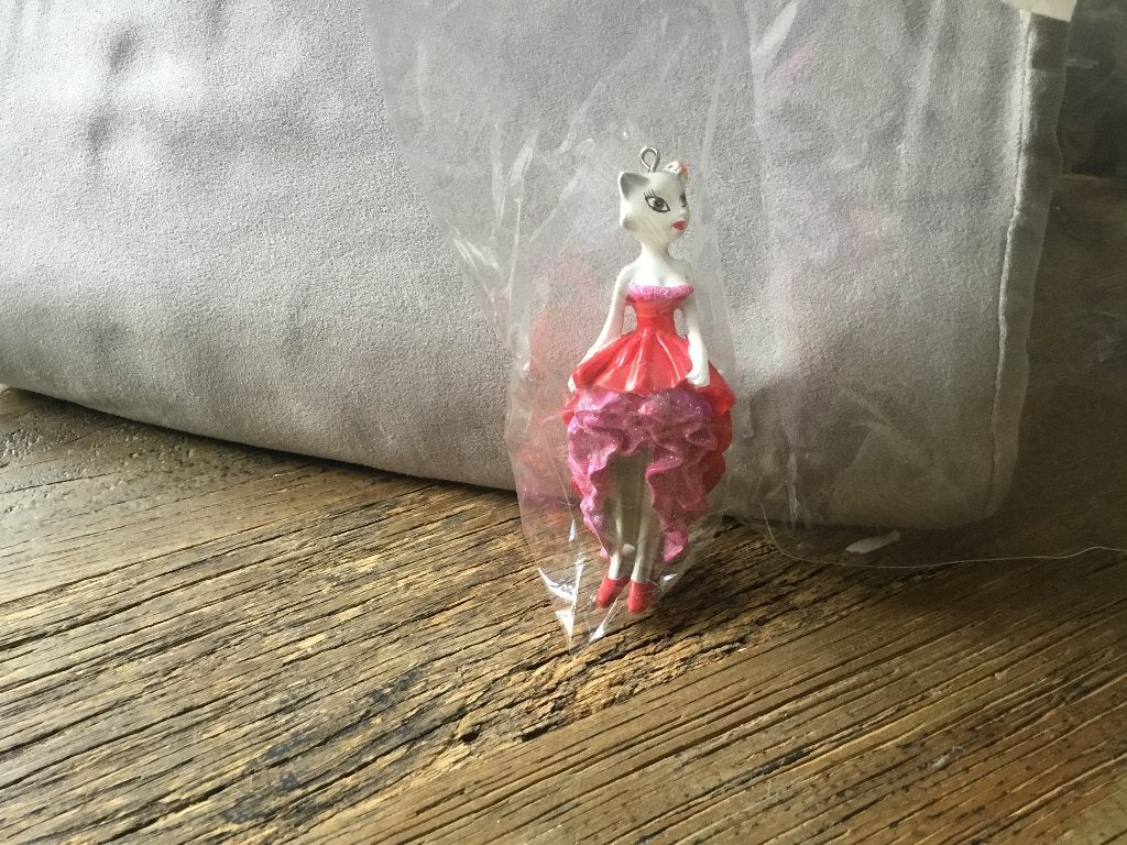 Kerstornament, poes, kat, kerstbal, Ophalen of Verzenden, Nieuw