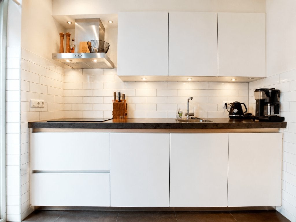Keuken, Huis en Inrichting, Keuken | Complete keukens, Ophalen, Gebruikt, Wit, Dubbelwandige keuken