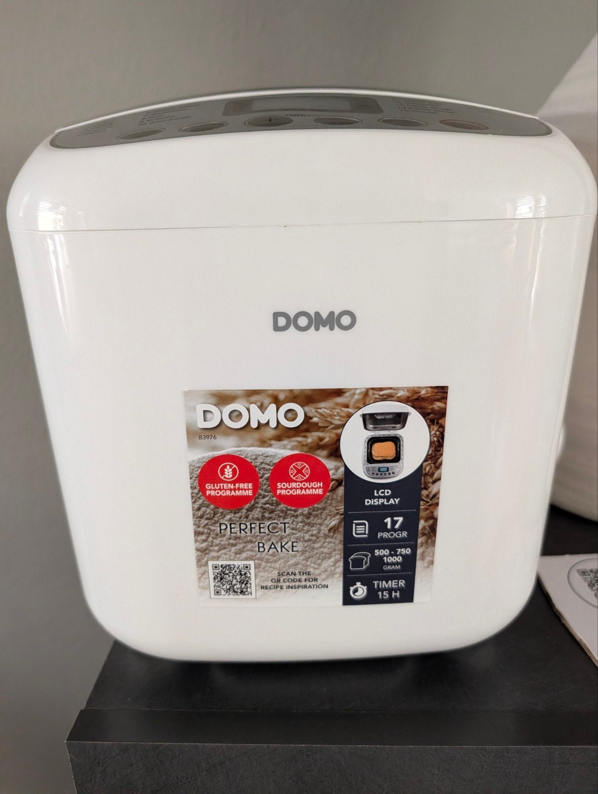 Domo B3976 Broodbakmachine - 17 programma's, Glutenvrij, Witgoed en Apparatuur, Broodbakmachines, Ophalen, Zo goed als nieuw, Meer dan 10 programma's