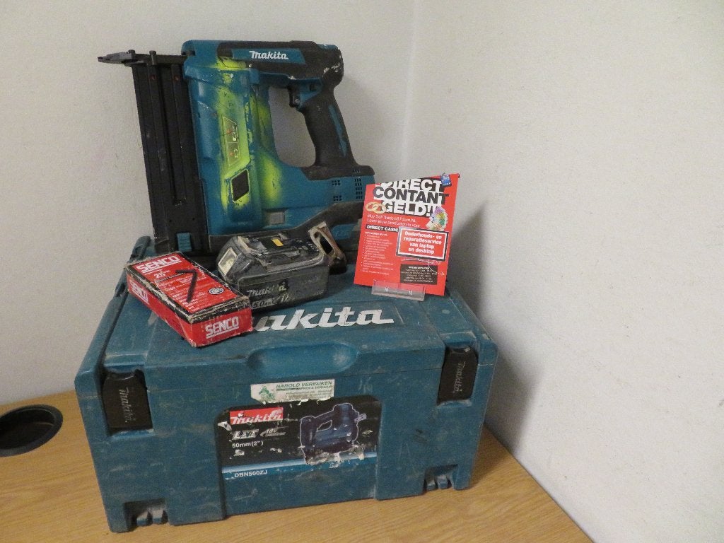 Makita DBN500 Accuspijkermachine - 18V, Ophalen, Gebruikt