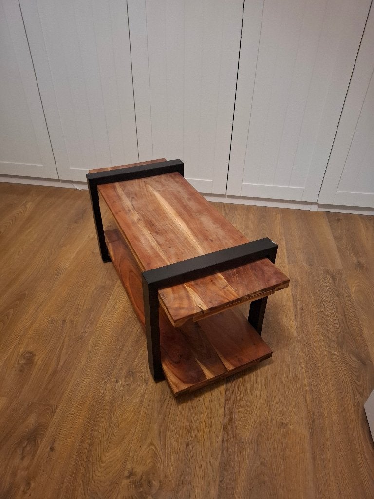 Tv kast mango hout, 50 tot 100 cm, Zo goed als nieuw, Minder dan 100 cm, Industrieel