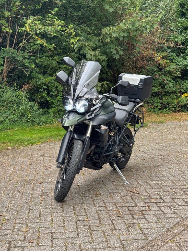 Triumph Tiger 800 XC – 2013 – Mat groen, Motoren, Occasion, Motorrijbewijs A, 3 cilinders, Particulier