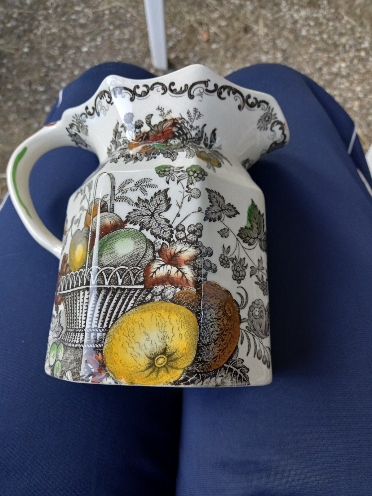Antieke Mason's Ironstone "Fruit Basket" Kan, Antiek en Kunst, Ophalen of Verzenden