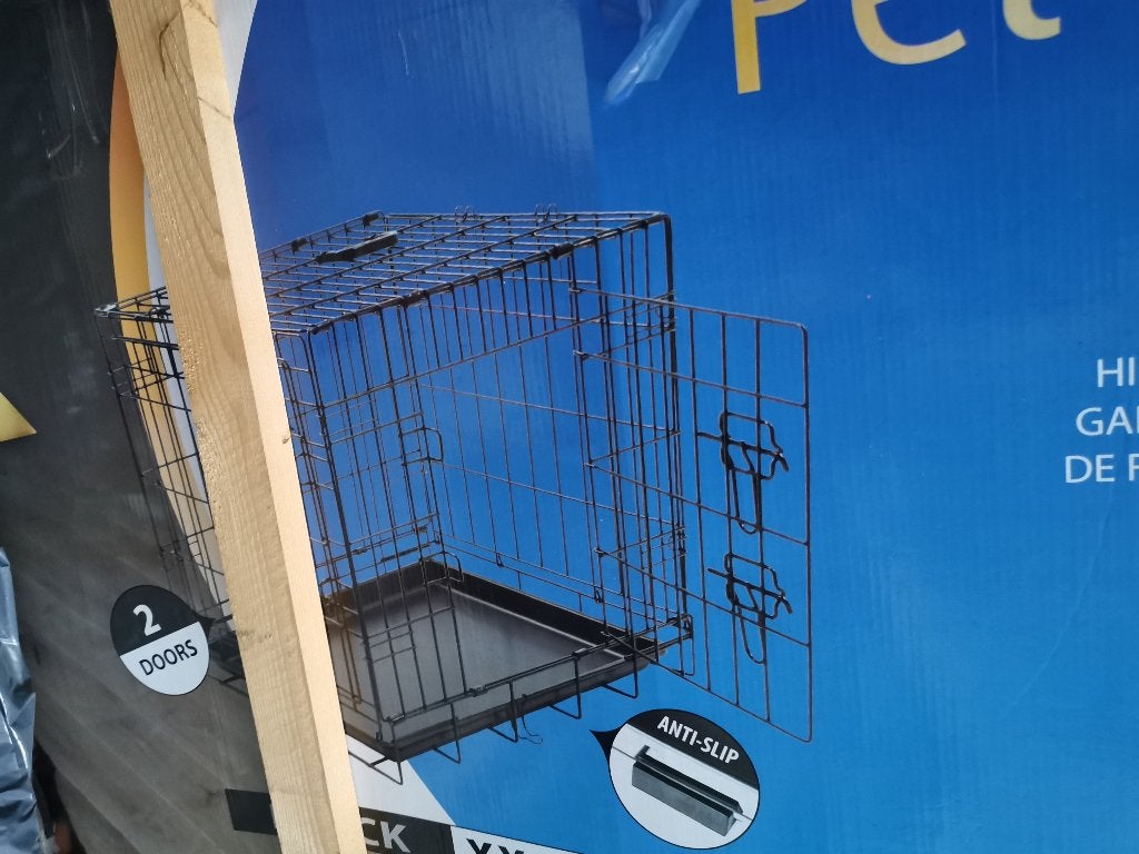 Pet kennel XXL Black - Duvo +, Dieren en Toebehoren, Overige merken, Ophalen, Gebruikt, Hondenren