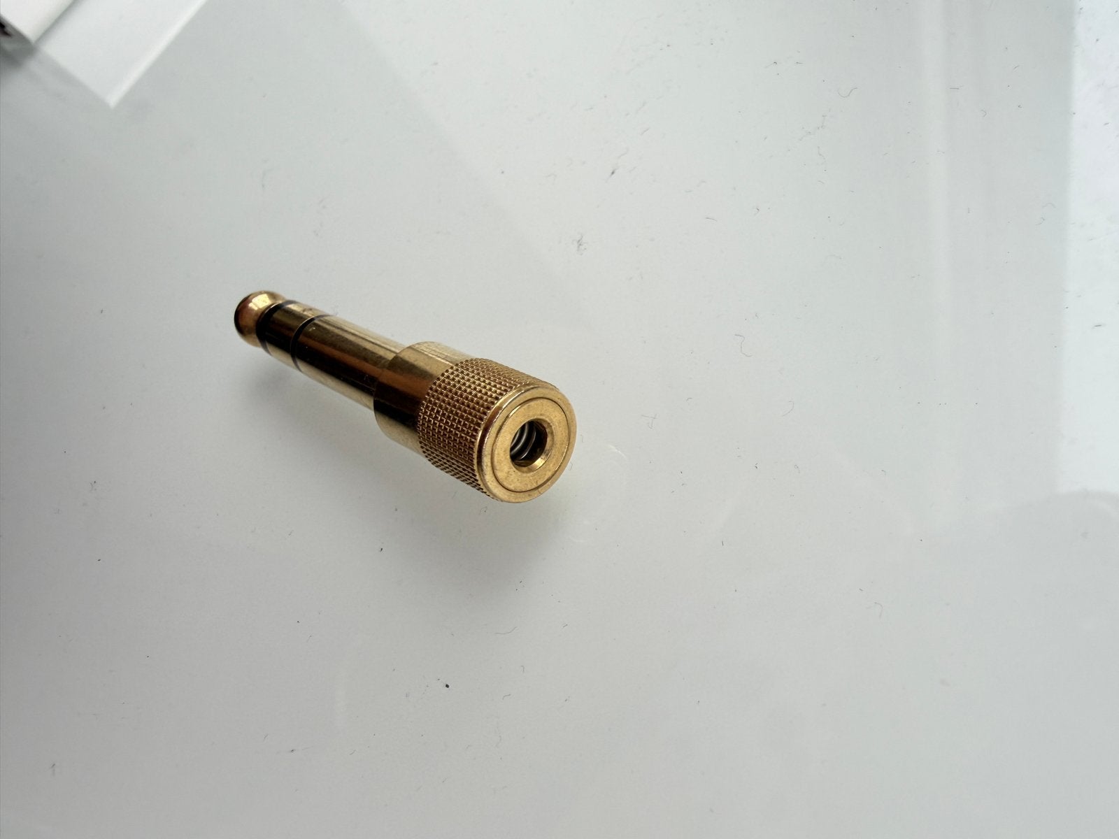 Stereo Jack Verloopadapter 6,35mm Male naar 3,5mm Female, Ophalen of Verzenden, Gebruikt, Minder dan 2 meter, Overige kabels