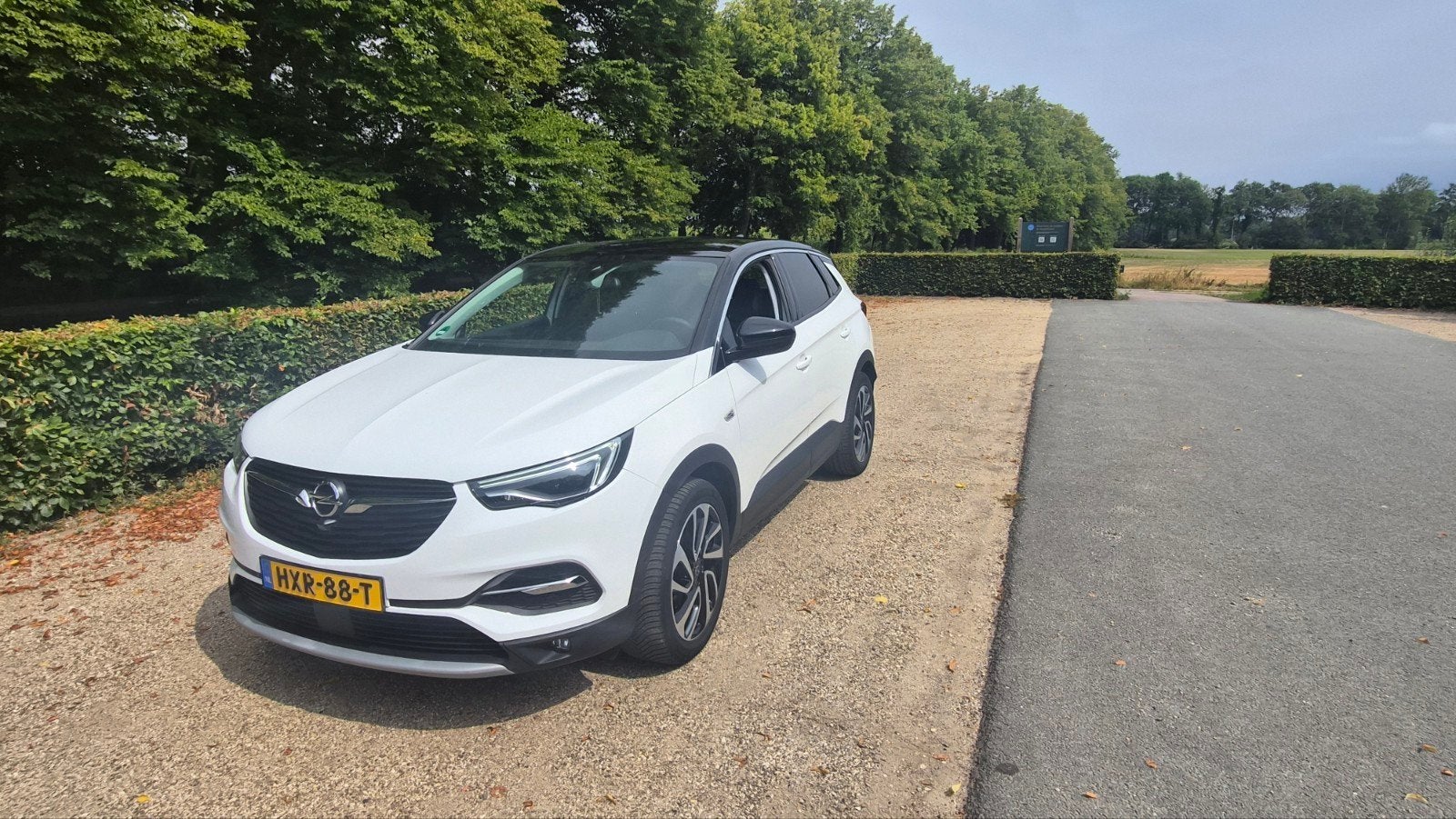 Opel Grandland X 1.2 Turbo 130pk S&S Aut 2019 Wit, Auto's, Opel, Stof, Zwart, 1199 cc, Wit
