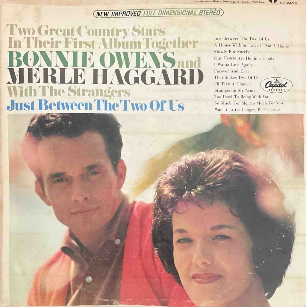Merle Haggard & Bonnie Owens - Just Between The Two Of Us, LP, Ophalen of Verzenden, Zo goed als nieuw, 12 inch