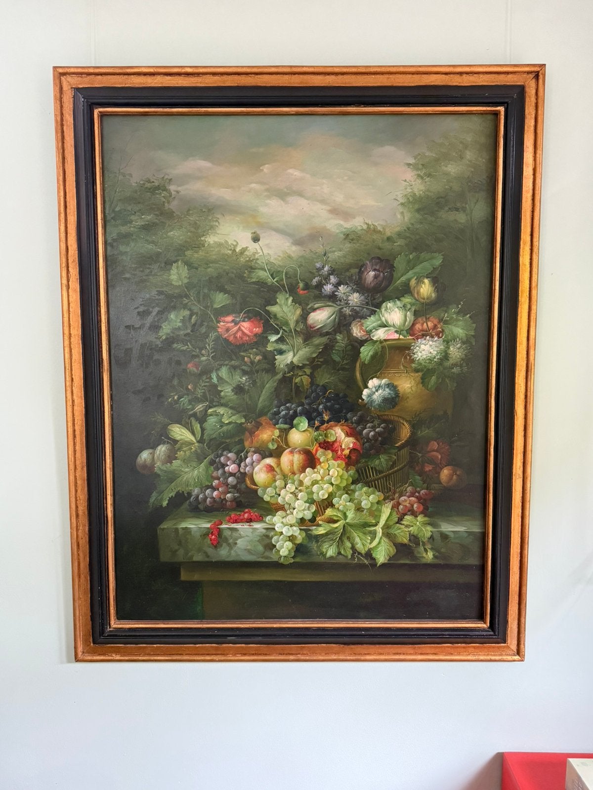 Bloemstilleven echt geschilderd niet gesigneerd, Antiek en Kunst, Ophalen